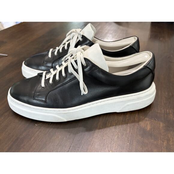 Sebastian Cruz Couture Black Leather Sneakers 40 Size 7.5 $995 main image 8